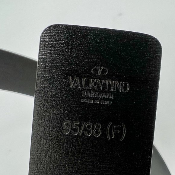 New Valentino Garavani V Logo Reversible Leather Belt - Size 95 cm, Retail $590